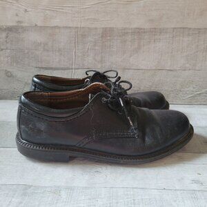 Bass Black Leather Mens Shoes 7.5M